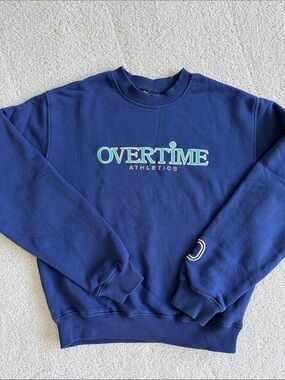 Kids Overtime Athletics Navy Crewneck Sweatshirt -size L